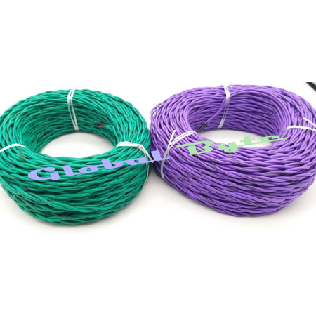 Global Byte Universal 1Sqmm Twisted Speaker Wire Roll 50 Mtr With International Standard Color | OP-SPK/OE Global Byte Universal 1Sqmm Twisted Speaker Wire Roll 50 Mtr With International Standard Color | OP-SPK/OE